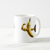 Mug banane drôle au pouvoir (Devant droit)