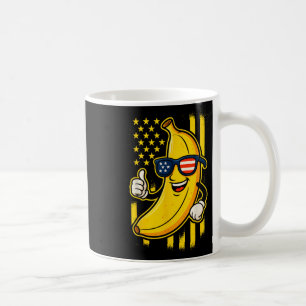 Mug Banane Patriotique Drôle Lunettes de Soleil Drapea