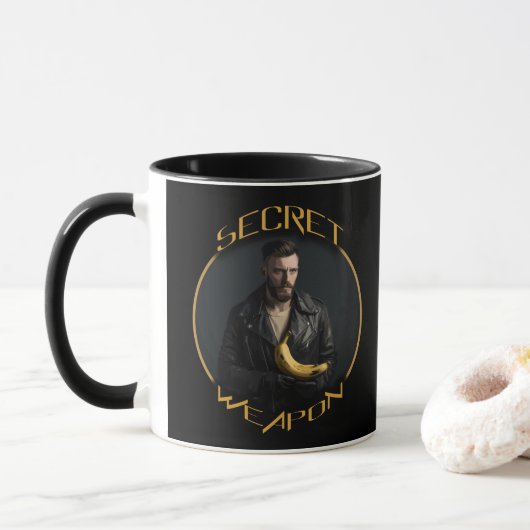 Mug Banane : son arme secrète (Avec donut)