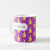 Mug Bananes À propos de café Purple Arrière - plan Ban (Devant gauche)