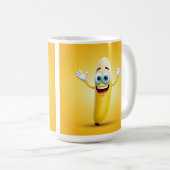 Mug bananes drôles (Devant droit)