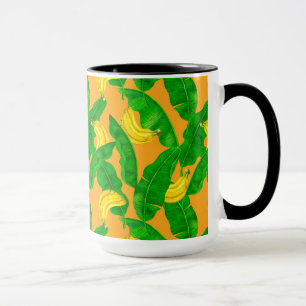 Mug Bananes et aquarelle feuille