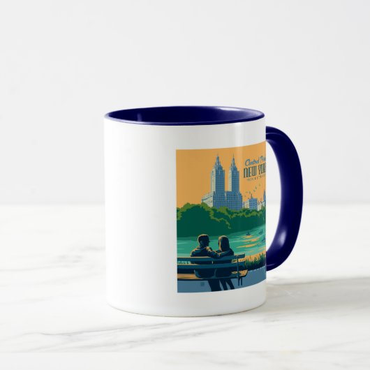 Mug Banc de New York Central Park (Devant droit)