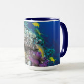 Mug Banc de rougets autour d'un petit corail (Devant droit)