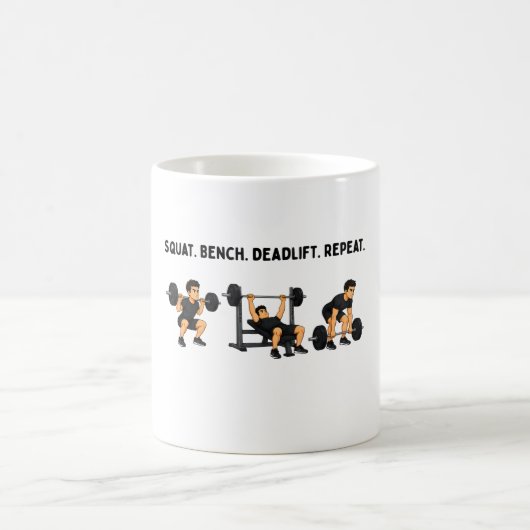 Mug Banc de squat répétition de levée de poids en sall (Centre)