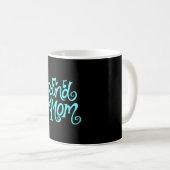 Mug Band Mom Notes turquoises amusantes (Devant droit)