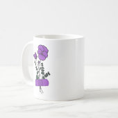 Mug Bandaid Fleur Violet Février (Devant gauche)