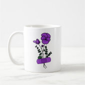 Mug Bandaid Fleur Violet Février (Gauche)