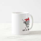 Mug Bandana De Vache Highland Pas Dans L'Humeur Ouest (Devant droit)