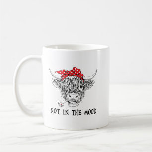 Mug Bandana De Vache Highland Pas Dans L'Humeur Ouest