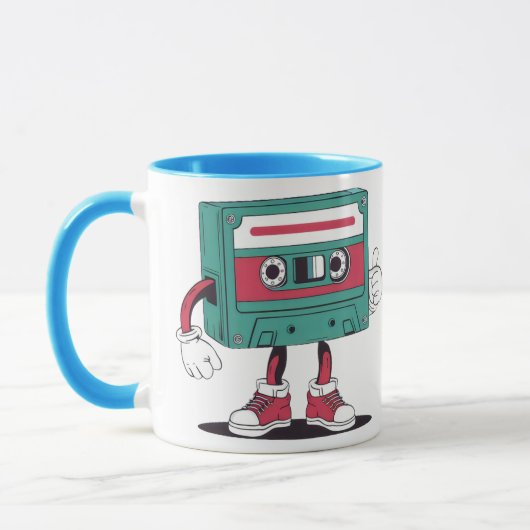Mug Bande à cassette rétro. (Gauche)