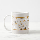 Mug Bande Boho de feuillage d'automne neutre (Gauche)