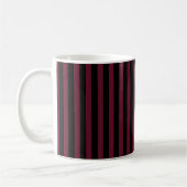 Mug Bande bordeaux et noire (Gauche)