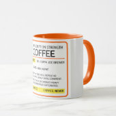 Mug Bande combo de prescription de café amusante (Devant droit)