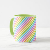 Mug Bande de bonbons colorée (Devant gauche)