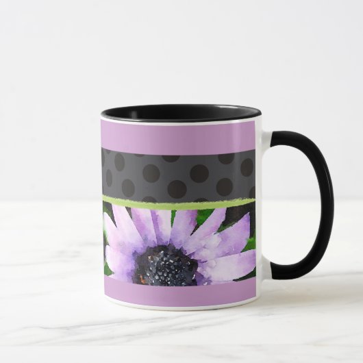 Mug Bande de café lavande (Droite)