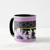 Mug Bande de café lavande (Devant gauche)