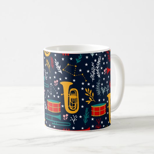 Mug Bande de café mignonne Marching (Devant droit)