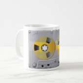 Mug Bande de cassette Illustration musique Vintage Lov (Devant gauche)