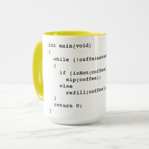 Mug Bande de code pour les développeurs de logiciels