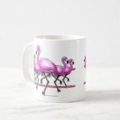 Mug Bande de Flamant rose (Devant gauche)