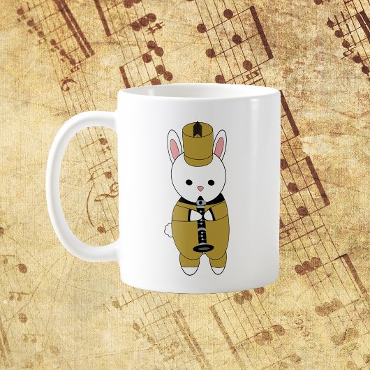 Mug Bande de Marquage Rabbit Clarinet Gold Noir
