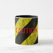 Mug Bande de rayure de sécurité de PRÉCAUTION (Centre)