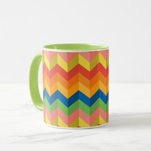 Mug bande de zigzag (Devant gauche)