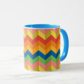 Mug bande de zigzag (Devant droit)