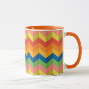 Mug bande de zigzag
