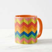Mug bande de zigzag (Devant droit)