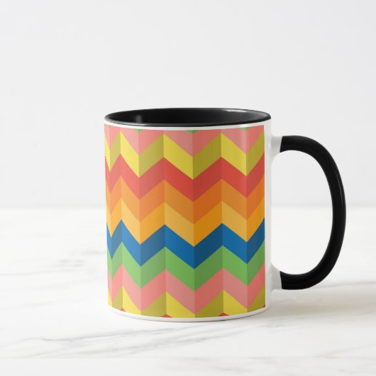 Mug bande de zigzag (Droite)