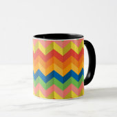 Mug bande de zigzag (Devant droit)