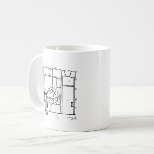 Mug Bande dessinée 3070 d'optométrie (Devant gauche)