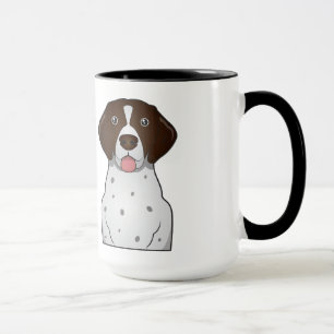 Mug Bande dessinée allemande d'indicateur aux cheveux