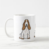 Mug Bande dessinée anglaise de chien de cocker (Gauche)
