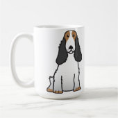 Mug Bande dessinée anglaise de chien de cocker (Gauche)
