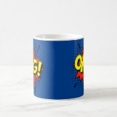 Mug Bande dessinée Art Bleu Rouge Jaune OMG Nouveauté  (Centre)