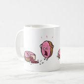 Mug Bande dessinée assassinée drôle de beignet (Devant gauche)