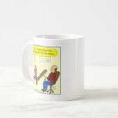 Mug bande dessinée avec émotion perturbée de 277 (Devant gauche)
