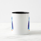 Mug Bande dessinée bleue de hibou (Centre)