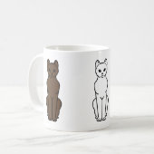 Mug Bande dessinée Brown de chat de La Havane (Devant gauche)