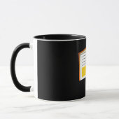 Mug Bande dessinée café et beignet de livre (Gauche)