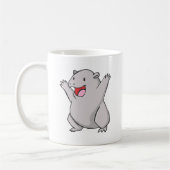 Mug Bande dessinée commune heureuse de wombat (Gauche)