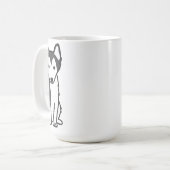 Mug Bande dessinée d'Alaska de chien de Klee Kai (Devant gauche)