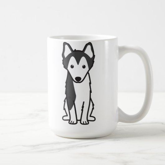 Mug Bande dessinée d'Alaska de chien de Klee Kai (Droite)