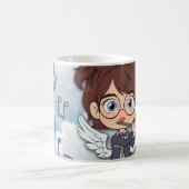 Mug Bande dessinée d'ange musical avec flûte (Centre)