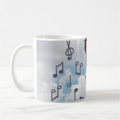 Mug Bande dessinée d'ange musical avec flûte (Gauche)