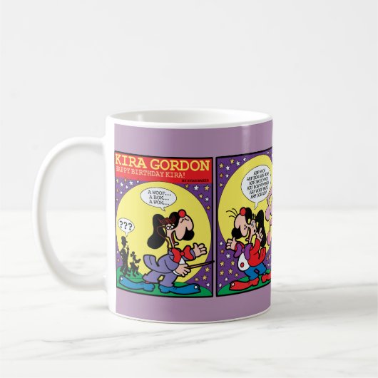Mug Bande dessinée d'anniversaire (Gauche)