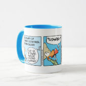 Mug Bande dessinée de café de contrôle du trafic (Devant gauche)